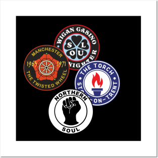 Northern soul badges Posters and Art